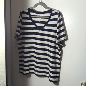 3x striped inc top